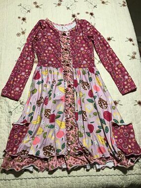 Charlie's Project Kids Brand Girl's Twirl Dress, Size 8-10; Great Shape